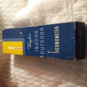Vintage Taylor Indoor Outdoor Thermometer - NIB - D4